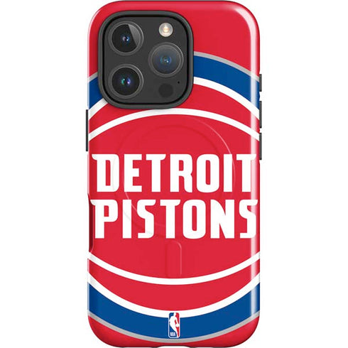 NBA Detroit Pistons Large Logo iPhone 16 Pro Magsafe Impact Case
